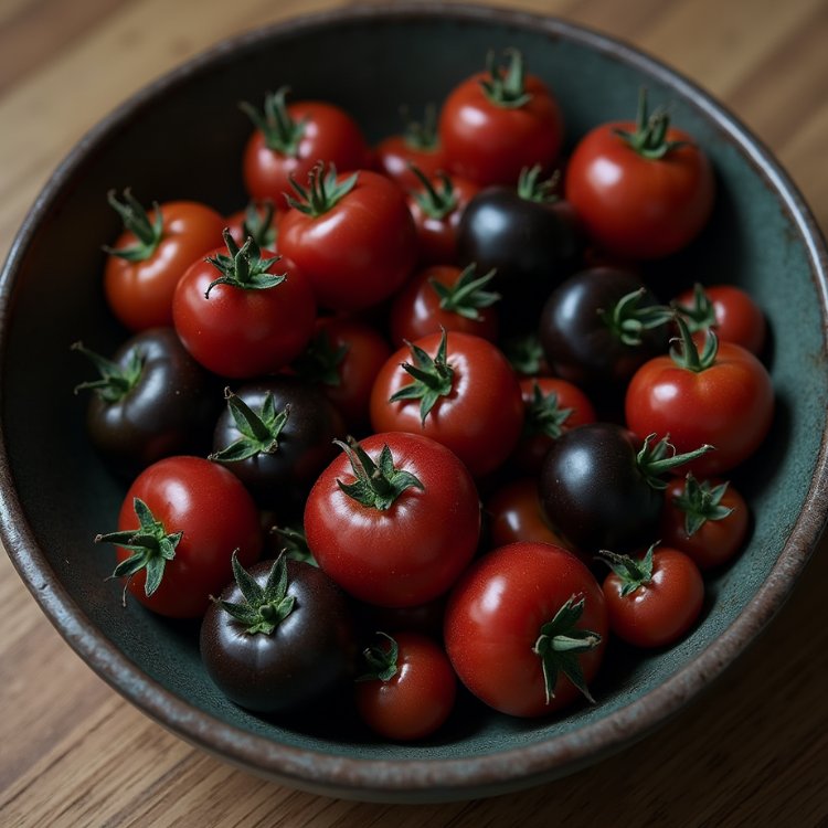 Black tomatoes vs red tomatoes